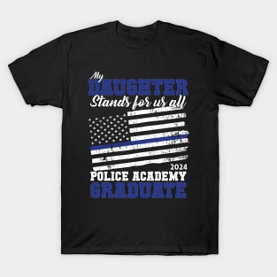 Proud of my Daughter Police Academy 2024 Graduation TShirt T-Shirt